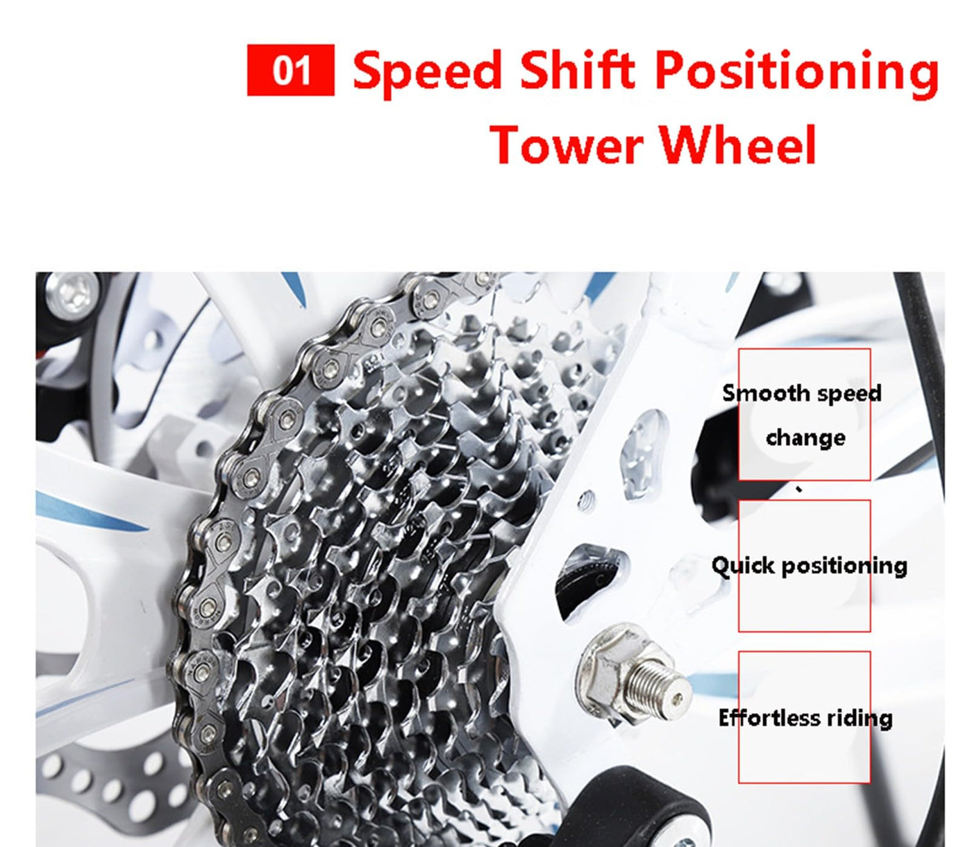 Wmmner Mountainbike 26 Zoll Carbonstahl Stoßdämpfendes Fahrrad Outdoor-Fahren Geschwindigkeitswechsel Offroad-Fahrrad Für Schüler/a/27-Gang