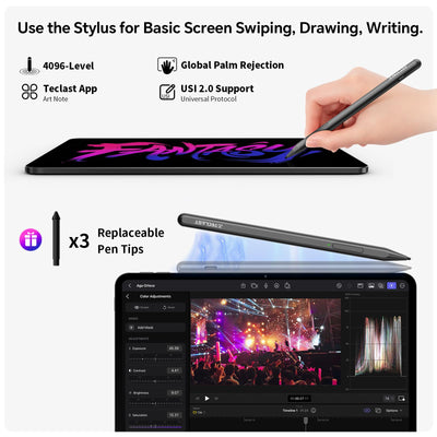 TECLAST Tablet Artpad Pro 12.7" Android 15 Tablets, Helio G99 Gaming Tablet | 20GB RAM 256GB ROM | Dual SIM LTE | 10000mAh | Widevine L1 | GPS/GMS | USBC Anschluss | 30W Schnellladung | Stift inkl.