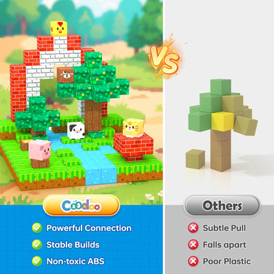 Magnetische Bausteine STEM Montessori Spielzeug für Kleinkinder und Kinder ab 3 Jahre, Vorschule Sensorische Magnetbausteine Kinderspielzeug, Magnetische Fliesen Geschenke für Mädchen und Jungen