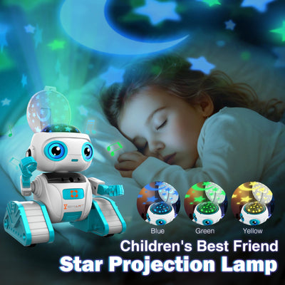 Subtail Roboter Kinder Spielzeug - Wiederaufladbar und Projizierbar - RC-Roboter mit LED-Augen und Musik - Robot Spielzeug ab 3 4 5 6 7 8 9 10 Jahre Jungen - Gestensensor Kinderspielzeug Geschenk