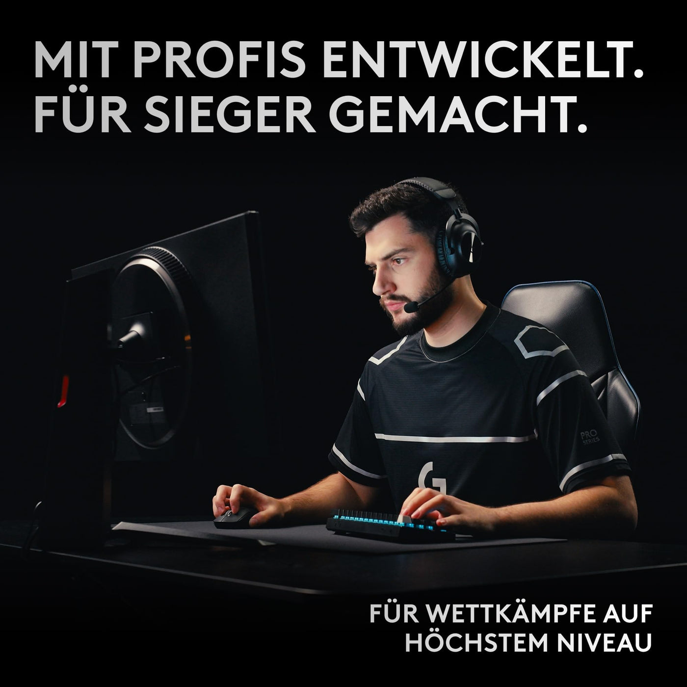 Logitech G PRO X 60 LIGHTSPEED kabellose Gaming-Tastatur, ultra-kompakte mechanische 60%-TKL-Tastatur, LIGHTSYNC RGB, Doubleshot-PBT-Tastenkappen, optische taktile, Windows PC, QWERTZ DE - Schwarz