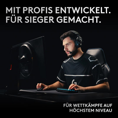 Logitech G PRO X 60 LIGHTSPEED kabellose Gaming-Tastatur, ultra-kompakte mechanische 60%-TKL-Tastatur, LIGHTSYNC RGB, Doubleshot-PBT-Tastenkappen, optische taktile, Windows PC, QWERTZ DE - Schwarz