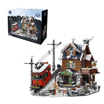 PANTASY Summit Cabin Bauset für Erwachsene, detailreiche Berghütte mit Holzoptik & Winterelementen, kreatives Architektur-Bauspielzeug für Fans von Landschaftsmodellen & entspannter Konstruktion