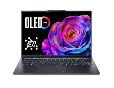 Acer Swift Go 16 OLED (SFG16-73-92GG) KI Laptop, 16" WUXGA+ OLED 120Hz Display, Intel Core Ultra 9 285H, 32 GB RAM, 1 TB SSD, Intel Arc 140T GPU, Windows 11, QWERTZ Tastatur, grau
