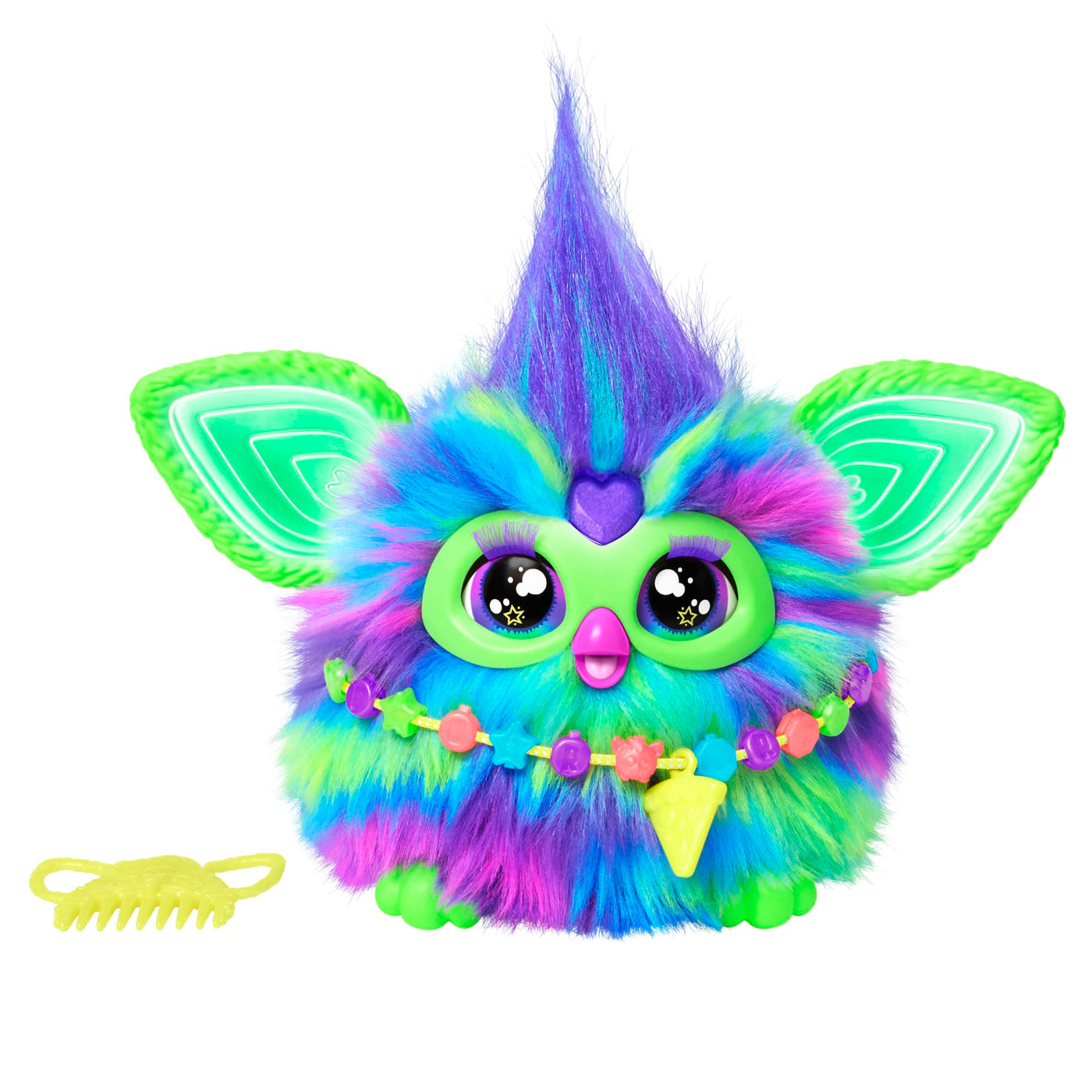 Hasbro Furby Galaxy Elektronisches Plüschtier für Kinder und Mädchen ab 6 Jahren, Plüsch mit Lichtern, Geräuschen und 5 Sprachmodi, Spielzeug für Feiertage zum Sammeln Mehrfarbig