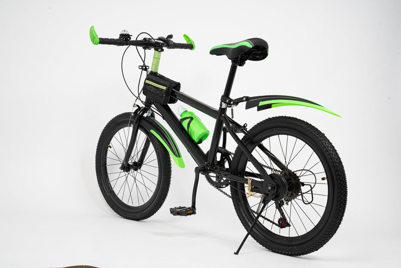 TaNeHaKi 20 Zoll Mountainbike Bicycle Mädchen Grün 7-Gang Damenfahrrad MTB Fahrrad Jugendrad Spielrad Mountainbikes Für Herren Damen (Grün)