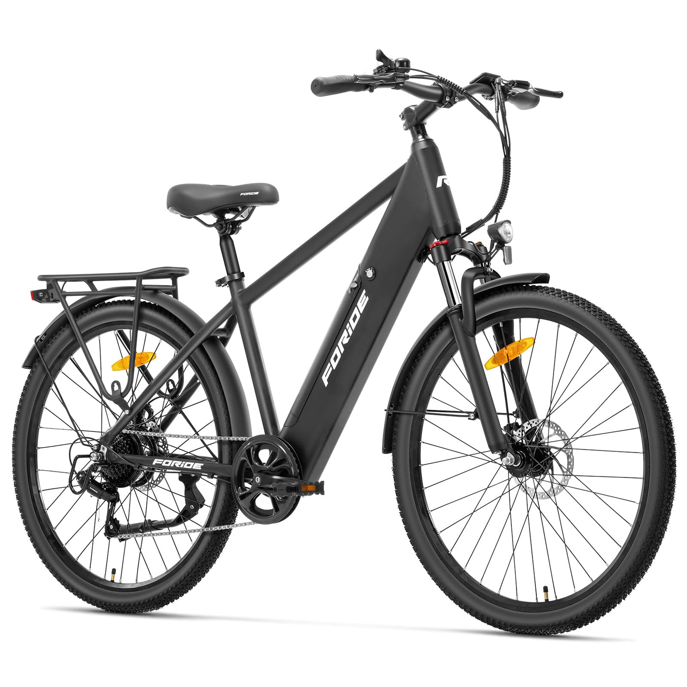 Foride Roamer 1 27,5" E-Bike für Erwachsene, 7 Gang Elektrofahrrad mit Austauschbarem 36V 13Ah Akku, 250W Motor, 25 km/h und 100km Reichweite E-Bike Damen Herren für Städtische Pendler