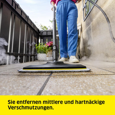Kärcher Original Mikrofaser-Bodentücher EasyFix kompatibel mit Dampfreiniger Kärcher SC - Für Böden, geeignet für jede Art von Oberfläche, maschinenwaschbar, Polyester, bunt