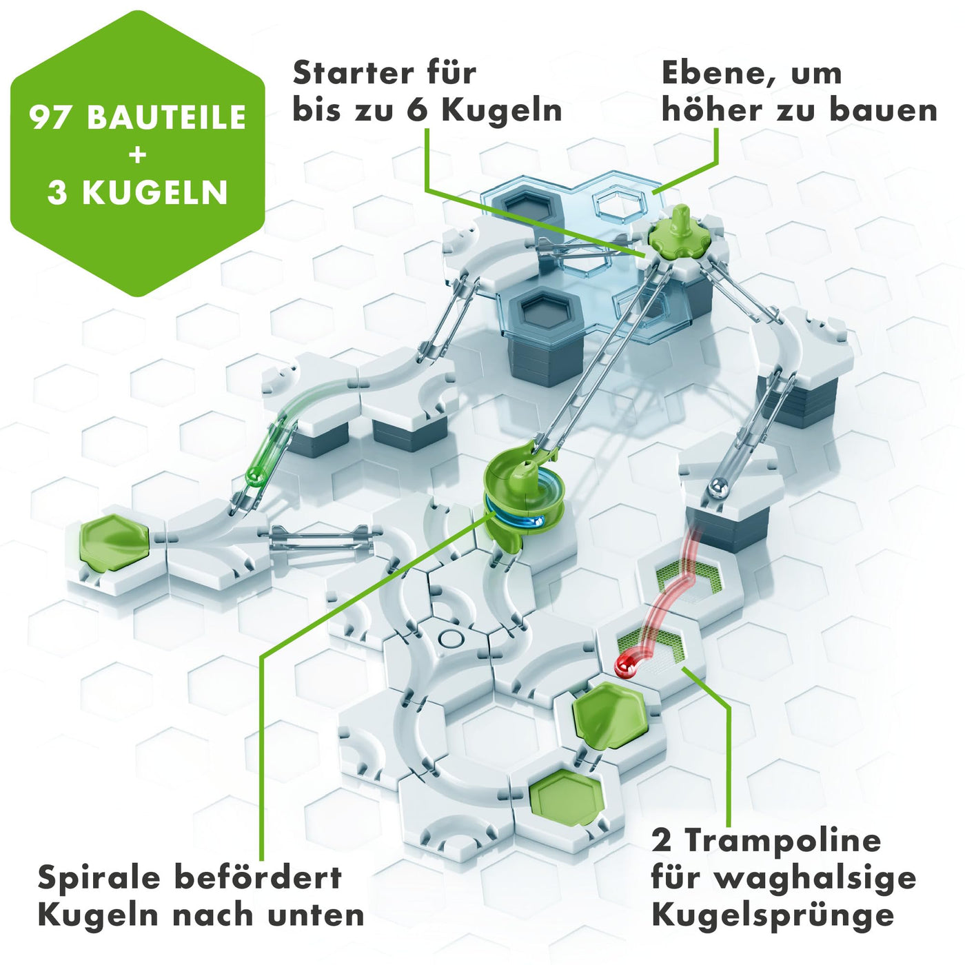 Ravensburger GraviTrax Action-Set Twist 22576. Kombinierbar mit Allen Starter-Sets, Extensions und Elements, Konstruktionsspielzeug für Kinder ab 8 Jahren