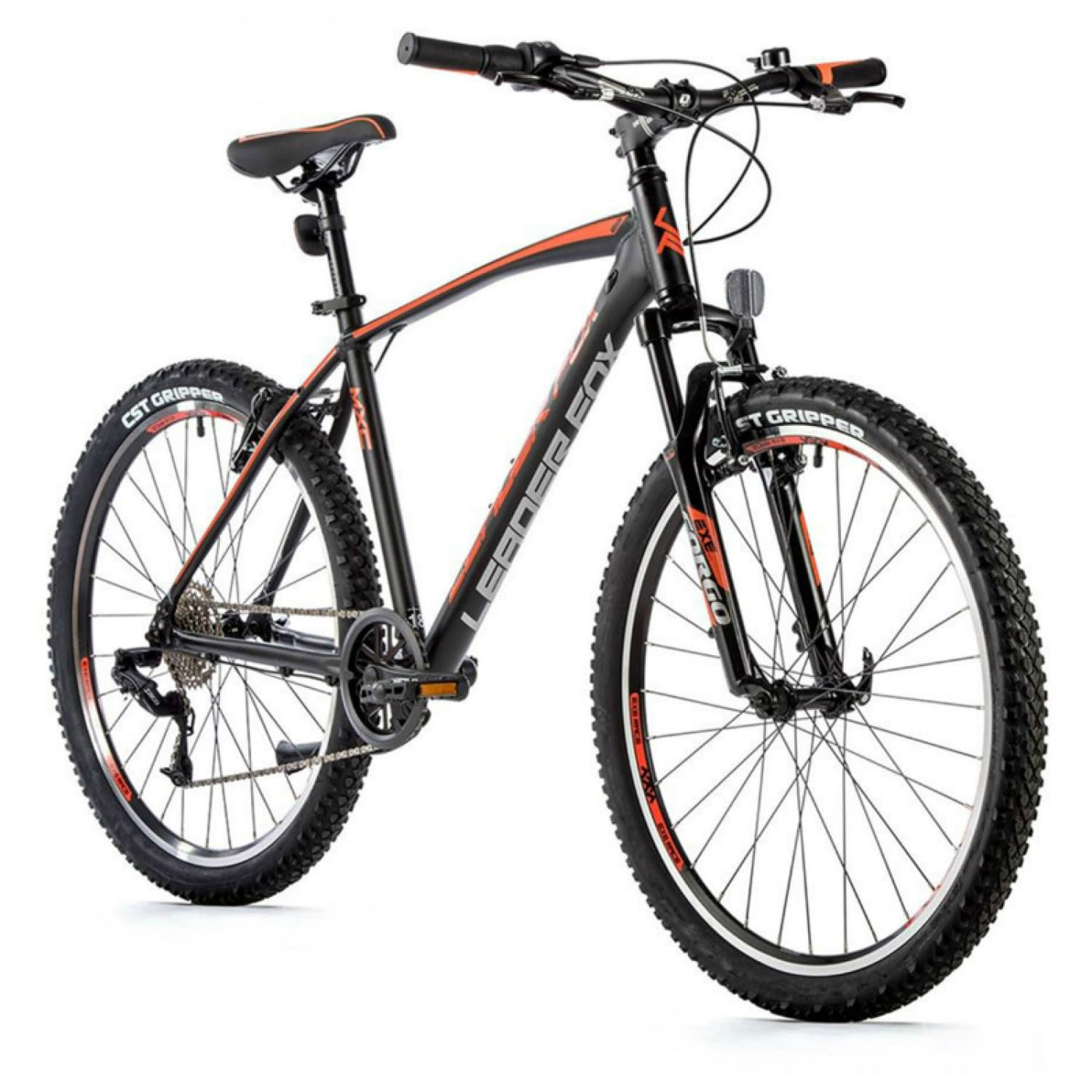 26 Zoll Alu Mountainbike Leader Fox MXC Gent 8 Gang S-Ride schwarz orange Rh36cm