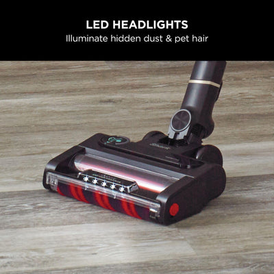 Shark IZ400UKT Kabelloser Stabstaubsauger, Plastik, Messing, 60 Min Run Time