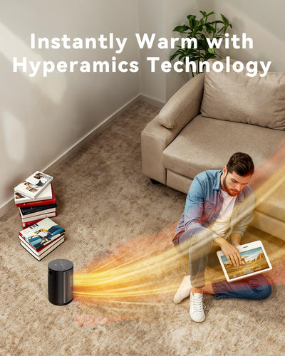 PALINTH Heizlüfter Energiesparend, 1500W Raum Leise Heizung Elektrisch für Home Low Energy, 3 Modi Tragbare Keramik Heizlüfter mit Thermostat, Überhitzung & Tip Over Schutz, 8H Timer, für Indoor