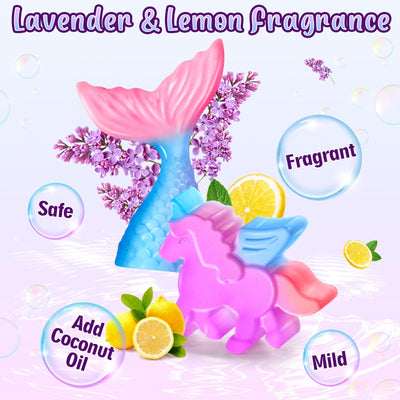 Tacobear Seife Selber Machen Bastelset Kinder 5 6 7 8 9 10 11 12 DIY Set Experimente mit Seifenbasis Einhorn Blume Form Farben Ätherische Öle Geschenke Set Kinder Basteln Kreativ für Mädchen Jungen