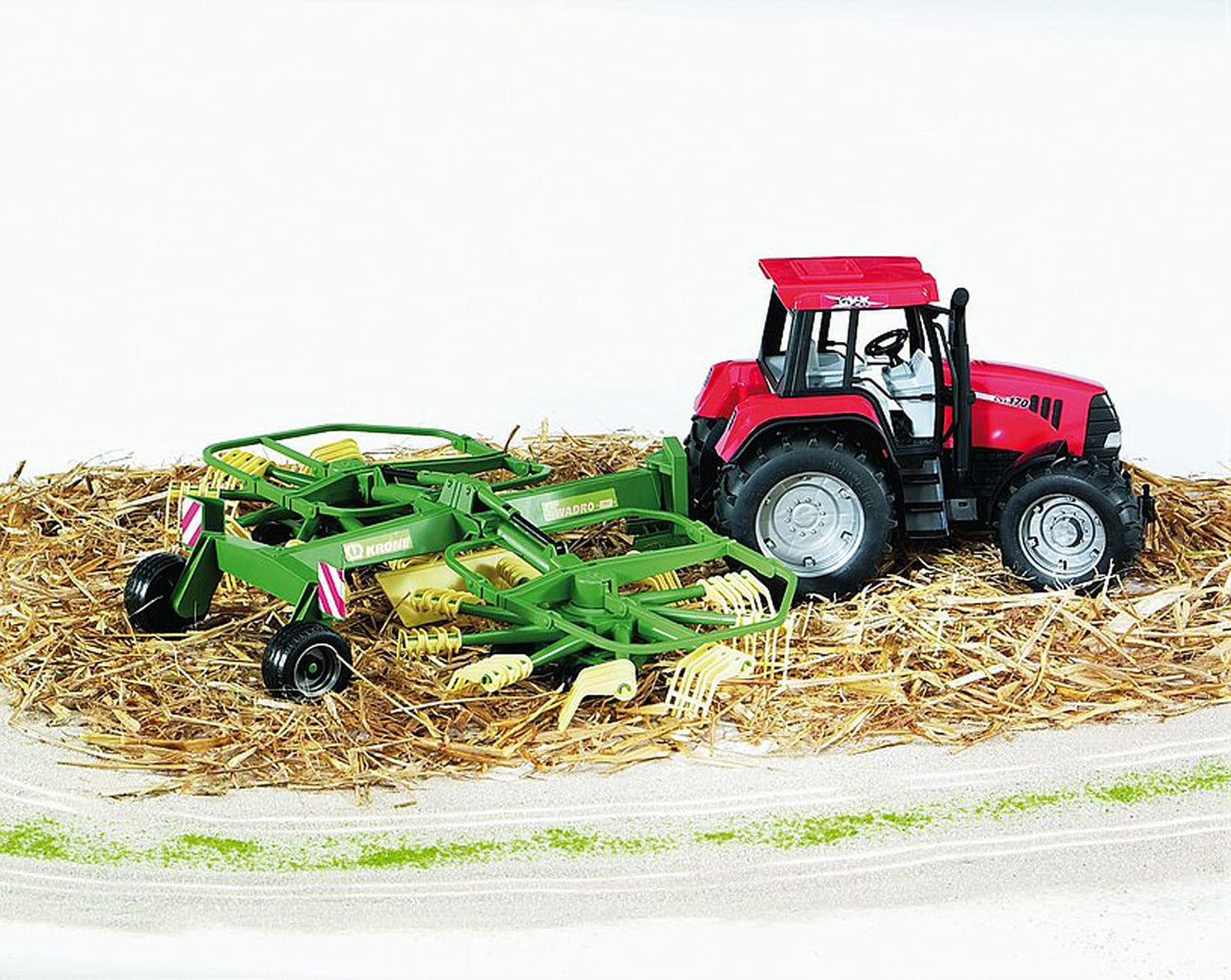 bruder 02216 - Krone Schwader - 1:16 Bauernhof Landwirtschaft Anhänger Feldarbeit Wender Kreiselheuer Stroh Heu Ernte-Arbeit Zubehör Traktor Trecker Schlepper