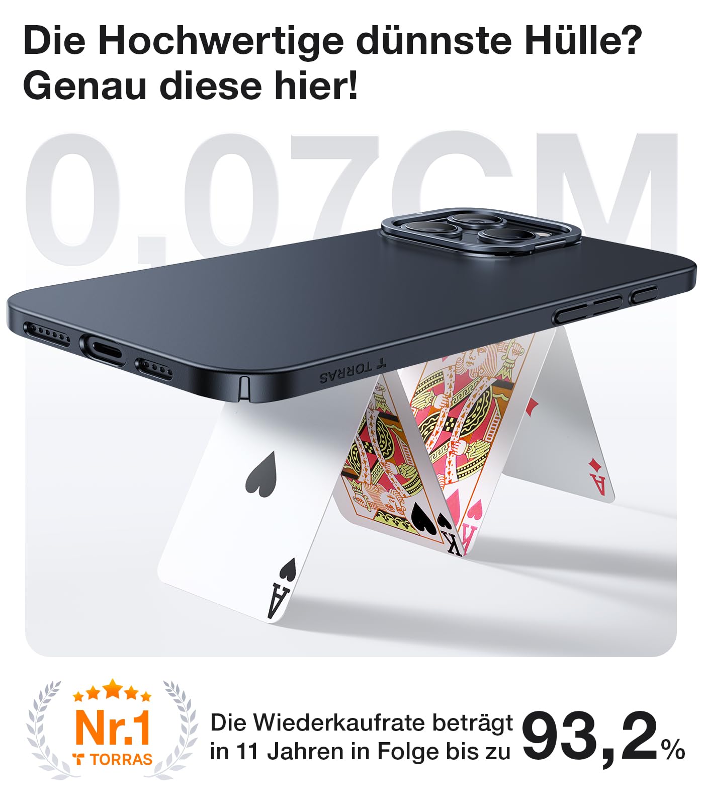 TORRAS Ultra Dünn für iPhone 16 Pro Hülle für MagSafe [Nr. 1 Magnetkraft] Handyhülle iPhone 16 Pro Stoßfest Kratzfest & Samtiger Griff Slim Hülle iPhone 16 Pro Case mit Kamera-Ständer Schwarz
