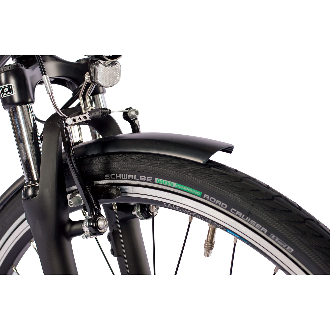 Airtracks Herren Trekking Fahrrad 28 Zoll Trekkingbike TR.2820 Trekkingrad City Bike 24 Gang Shimano ACERA RD-T3000 Kettenschaltung Nabendynamo Schwarz Matt - 60cm Körpergröße 185-195 cm