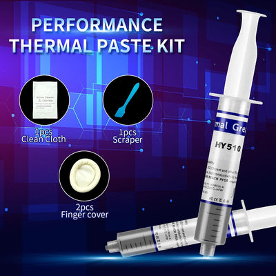 MoneyQiu HY-510(25Gramm)> 1.9 W/m.K-CPU Wärmeleitpaste PC kühlpaste Leitpaste Thermal Paste für CPU GPU PS4 PC..