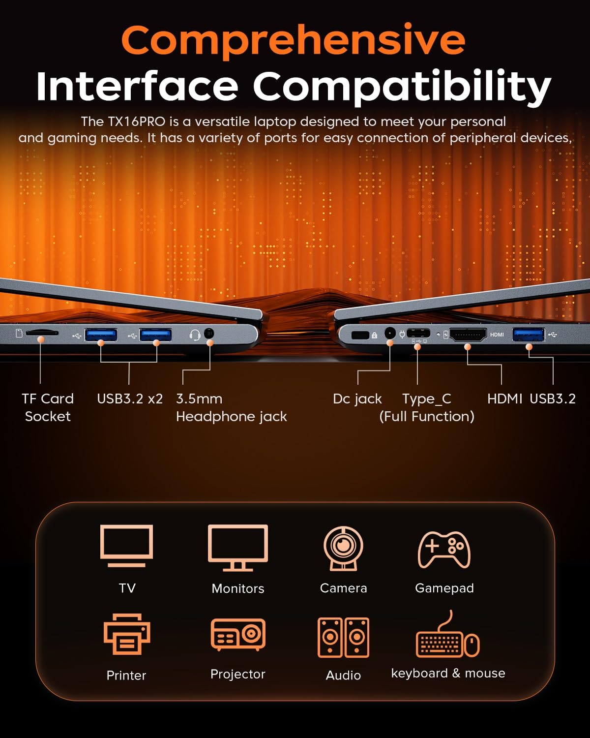 ACEMAGIC Laptop Ryzen 7 5700U (bis zu 4,3 GHz) Metallgehäuse 16 GB RAM DDR4 512 GB SSD Unterstützung Erweiterungen 4TB, Tastatur mit Hintergrundbeleuchtung, 1200 FHD, 3 x USB 3.2, WiFi 6, BT5.2