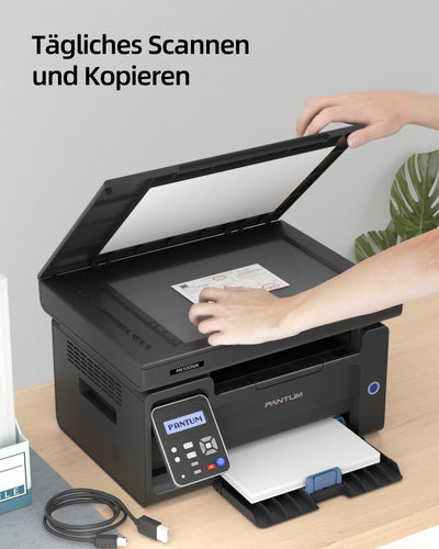 PANTUM M6500NW Laserdrucker Multifunktionsgerät mit Scanner und Kopierer,Drucker WLAN, Schwarz Weiss, Airprint, A4,22ppm