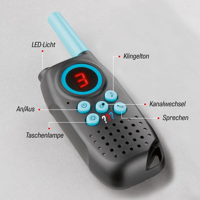Die drei ??? Walkie Talkies von KOSMOS, Funkgeräte-Set für Kinder ab 6 Jahre, mit Lampen-Funktion, Detektiv-Spielzeug, Spion-Ausstattung, Rollenspiel, White