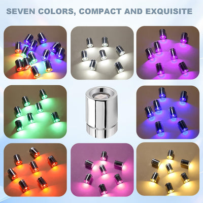 20 Stück Mini Led Licht Bunt Kleine Led Lichter Micro Für Beleuchtung Puppenhaus Mit 40 Kleber Puppenhaus Licht Für Partydekoration Basteln Puppenhauszubehör Bausteine Vitrinen(Buntes Licht)