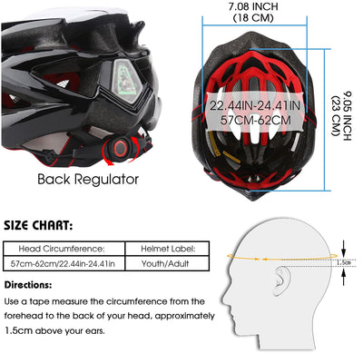 Shinmax Fahrradhelm Herren Damen Fahrradhelm mit Licht Fahrrad Helm mit Visier Helm Fahrrad Superleicht Einstellbare MTB Erwachsenen mit Aufbewahrungstasche (Dunkelgrün)
