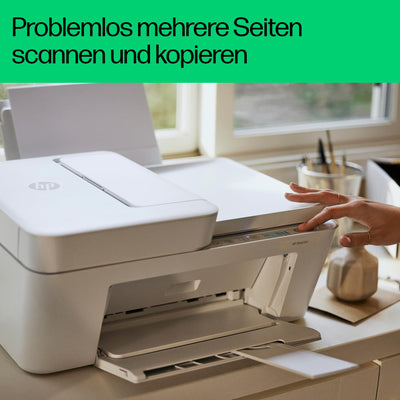 HP DeskJet 4220e Multifunktionsdrucker, 10€ Cashback, 3 Monate gratis drucken mit HP Instant Ink, Drucker, Kopierer, Scanner, Mobiler Faxversand, WLAN, Automatische Dokumentenzuführung, Weiß