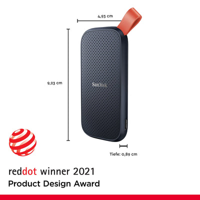 SanDisk 2TB Portable SSD - bis zu 800 MB/Sek. Lesegeschwindigkeit, USB 3.2 Gen 2