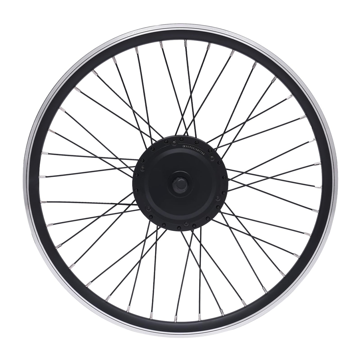 SuhoFutus Ebike Kit, 24 Zoll Ebike Umbausatz E-Bike Vorderrad Umbausatz Kit, Fahrrad Motor Kit mit Brushless Gear Motor 500W, 5-Gänge Gangverstellung, Anwendbar auf V Bremse/Scheibenbremse