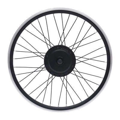 SuhoFutus Ebike Kit, 24 Zoll Ebike Umbausatz E-Bike Vorderrad Umbausatz Kit, Fahrrad Motor Kit mit Brushless Gear Motor 500W, 5-Gänge Gangverstellung, Anwendbar auf V Bremse/Scheibenbremse