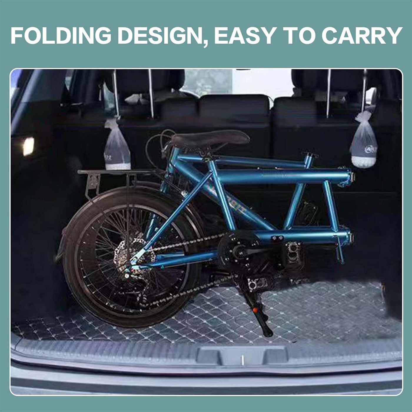 MAYFABD Tandem Beach Cruiser Fahrrad für Erwachsene Faltbares Tandem Beach Cruiser Fahrrad für Erwachsene Dreisitzer 7 Gang Maximale Belastung 300 kg Familienreisen und Paarfahrten,Schwarz