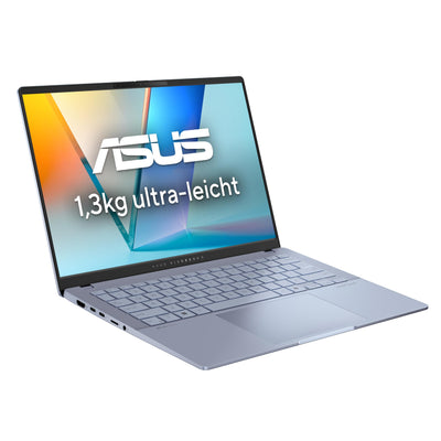 ASUS Vivobook S 14 OLED S5406SA Laptop | Copilot+ PC | 14" WUXGA 16:10 OLED Display | Intel Core Ultra 7 256V | 16GB RAM | 1TB SSD | Intel Arc | Win11 Home | QWERTZ | Mist Blue
