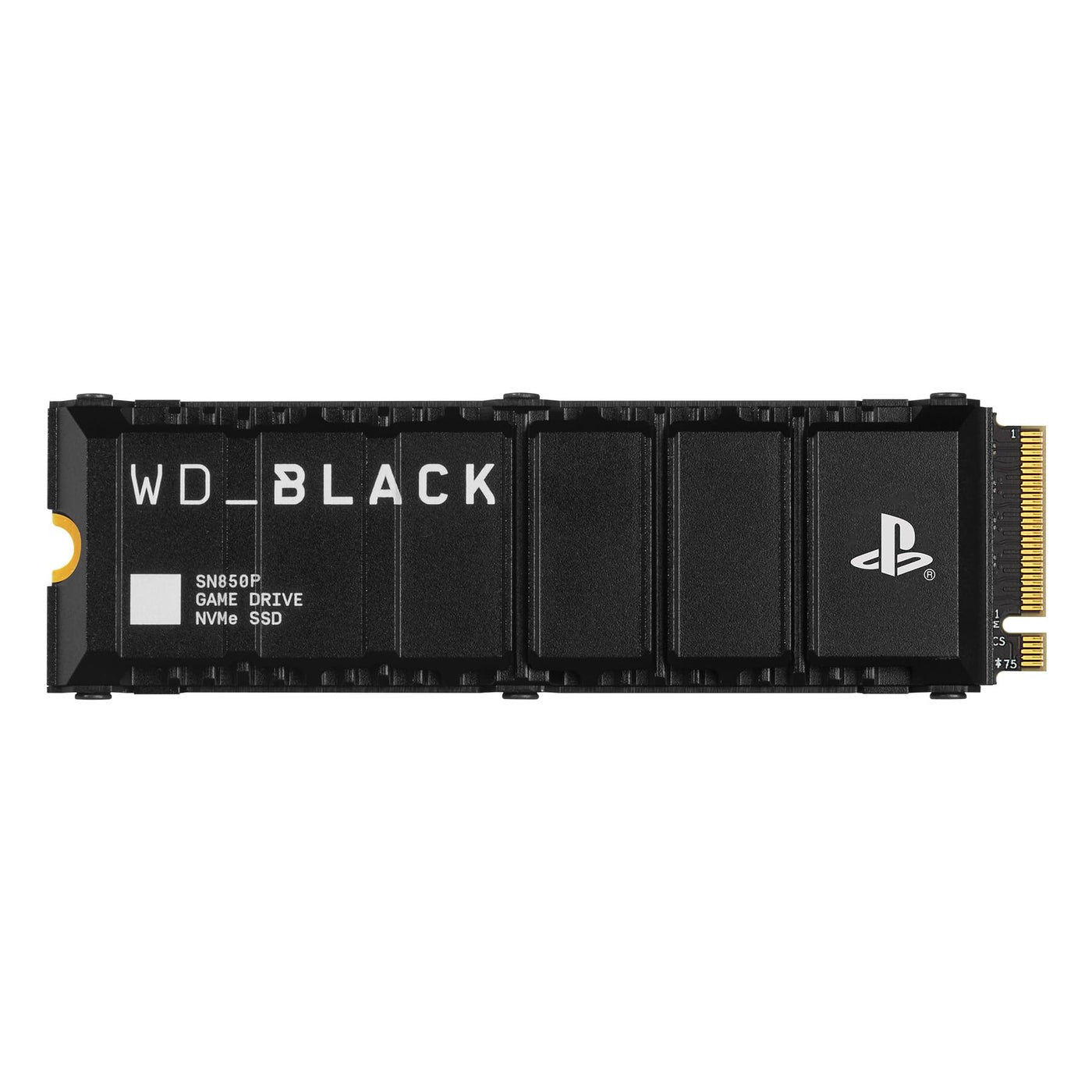 WD_BLACK SN850P 2 TB NVMe SSD Offiziell Lizenziert für PS5 Konsolen (interne Gaming SSD; optimierter Kühlkörper; PCIe Gen4 Technologie, bis zu 7.300 MB/s Lesen, M.2 2280)