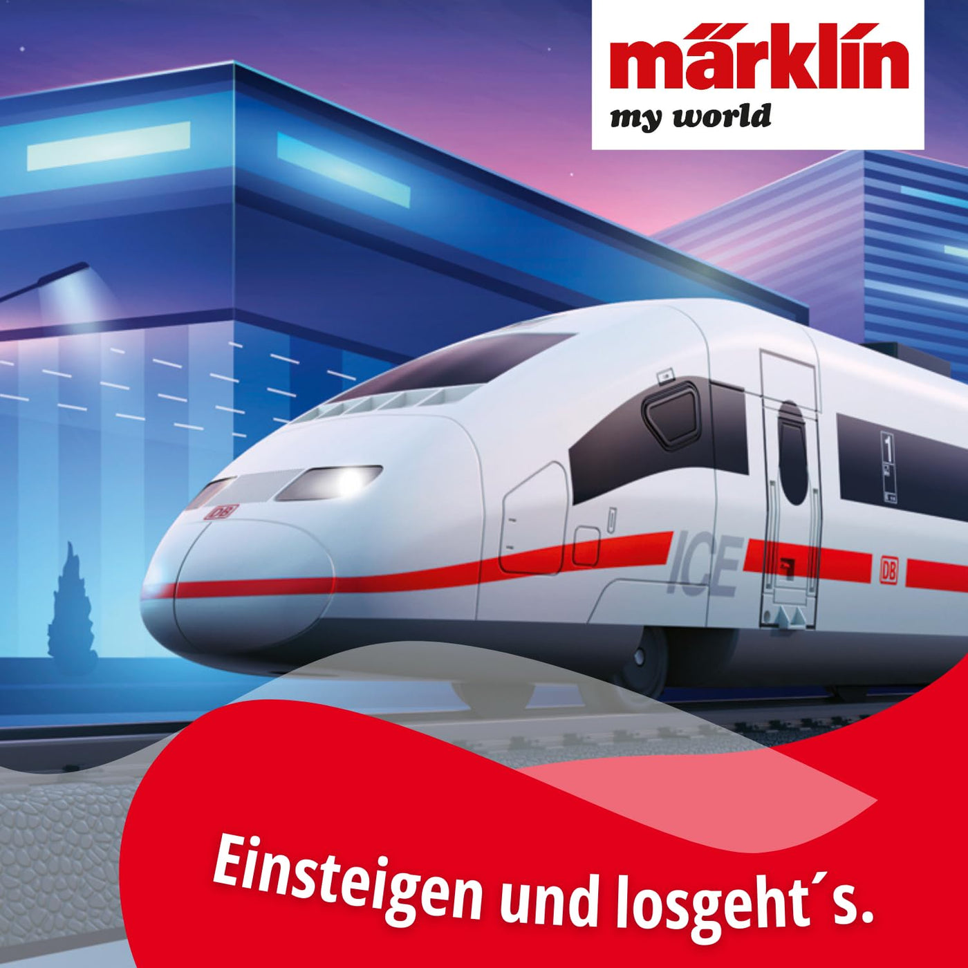 Märklin My World Startpackung - Ice Hochgeschwindigkeitszug 63 cm mit Fernsteuerung ab 3 Jahren