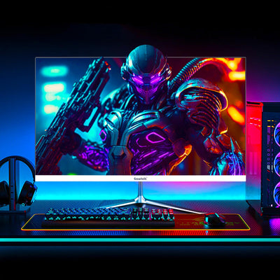 Gawfolk 24,5 Zoll Gaming Monitor mit Lautsprechern, 200 Hz PC Bildschirm FHD 1080P Rahmenlose Computermonitore, DisplayPort, HDMI, Augenpflege