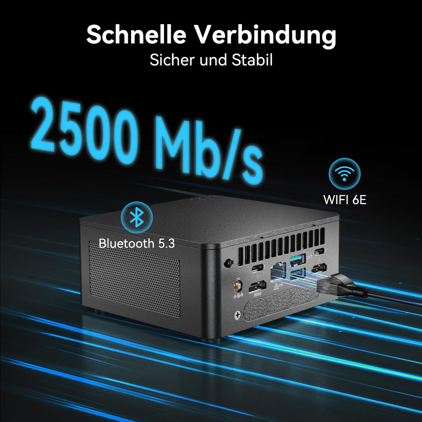 Intel/Asus NUC 13 Pro Mini PC Core i5-1340P |12 Kerne 16 Threads NUC13ANHi5 Mini Desktop Computer| 16GB RAM 1TB SSD| Windows 11 Pro Desktop Computer| 4K/8K UHD| HDMI| 2 x Thunderbolt 4| WiFi 6E| BT5,