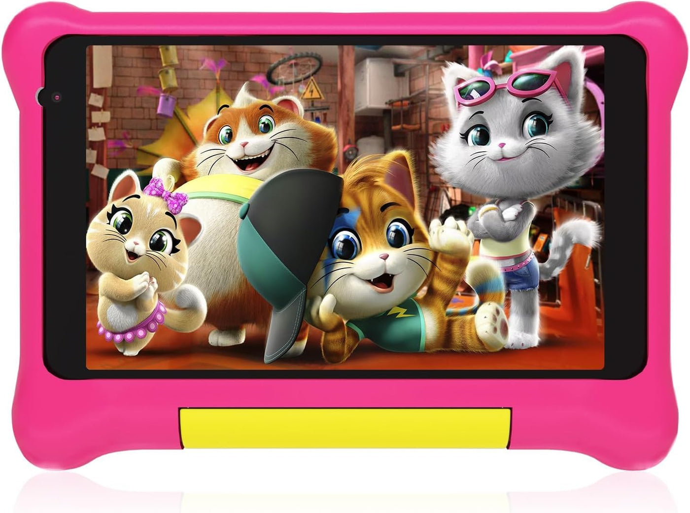 Yicty Kinder Tablet 7 Zoll Android Tablet für Kids 5GB RAM 32GB ROM Kindersicherung IPS HD Bluetooth WiFi Quad Core Dual-Kameras Children's Tablets PC mit Schutzhülle (Rosa)