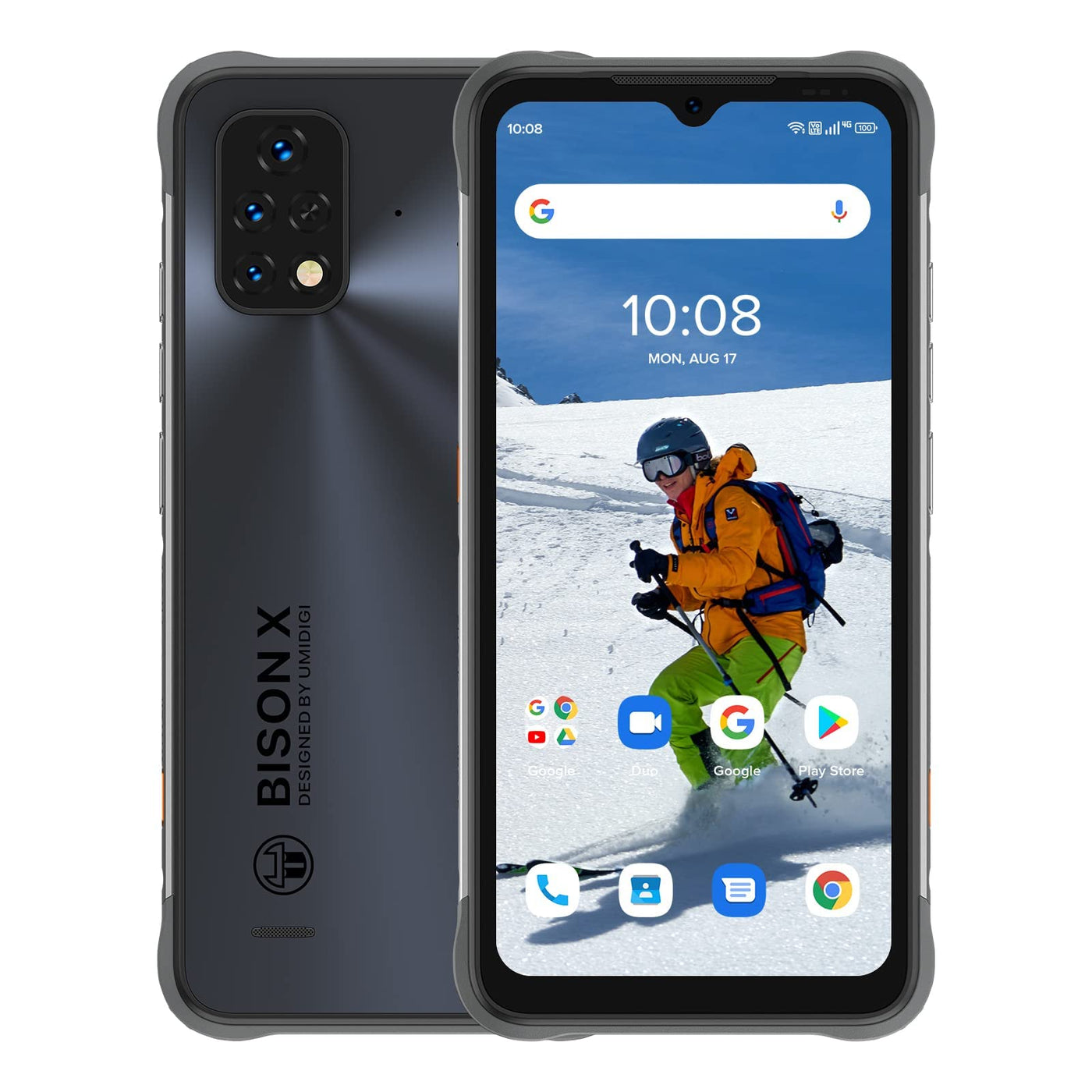 UMIDIGI Bison X10S Outdoor Handy Ohne Vertrag Günstige,6150mAh Akku 6.53 Zoll FHD+ Display Android 11 4GB+32GB/256GB Erweiterbar Outdoor Handy OTG/GPS