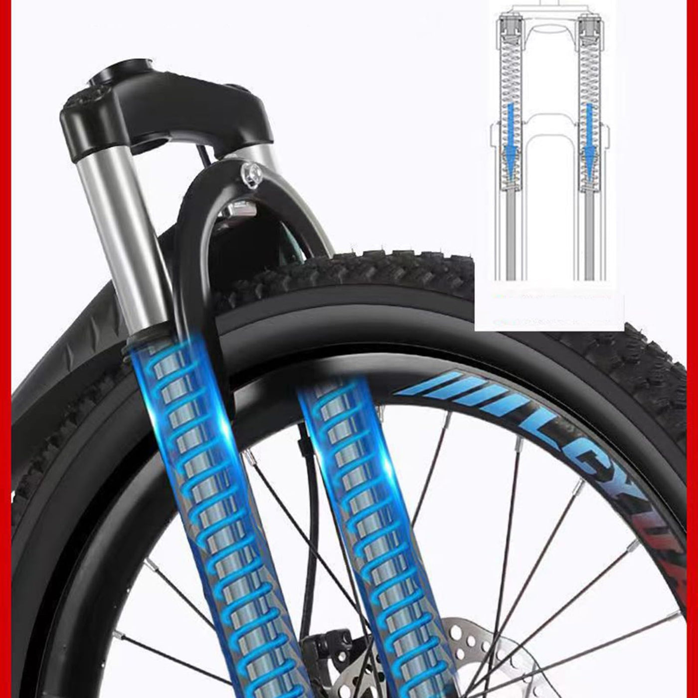 Mountainbike 22 24 Zoll 6 Gang Fahrrad Aus Kohlenstoffstahl Stoßdämpfende Scheibenbremsen Geeignet für Mädchen und Mädchen Von 115-175 cm B,22-inch