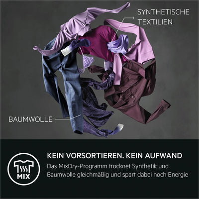 AEG TR8T70680 Wärmepumpentrockner / Serie 8000 mit AbsoluteCare® / Testsieger der Stiftung Warentest / 8,0 kg / A+++ / energiesparend / Mengenautomatik / Knitterschutz / Kindersicherung / Schontrommel