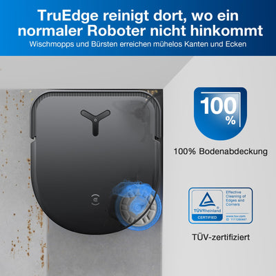 ECOVACS DEEBOT X5 PRO Omni, Saug- und Wischroboter, 12800 Pa, Anti-Verhedderung, TruEdge™ Adaptive Randreinigung, Wischen mit warmem Wasser bei 70 °C, intelligente AINA 2.0-Navigation