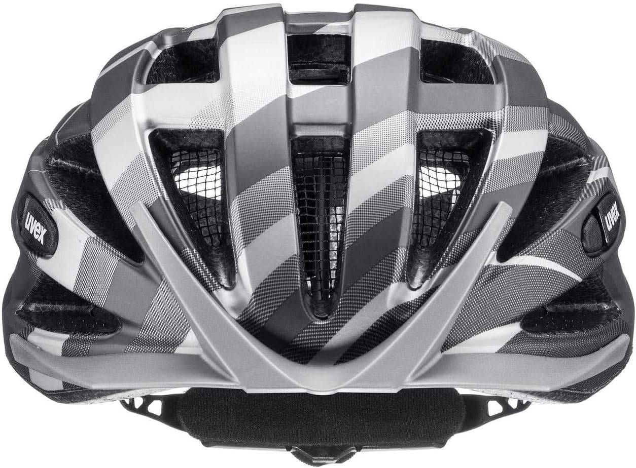 uvex air wing cc - leichter Allround-Helm für Damen und Herren - individuelle Größenanpassung - waschbare Innenausstattung - black - silver matt - 52-57 cm