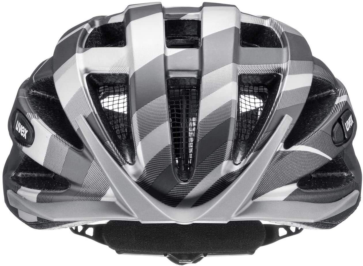 uvex air wing cc - leichter Allround-Helm für Damen und Herren - individuelle Größenanpassung - waschbare Innenausstattung - black - silver matt - 52-57 cm