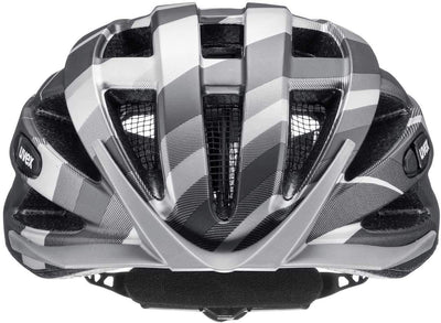 uvex air wing cc - leichter Allround-Helm für Damen und Herren - individuelle Größenanpassung - waschbare Innenausstattung - black - silver matt - 52-57 cm
