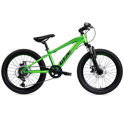 Goetze Sigma 20 x 2.10 Zoll Kinderfahrrad | MTB Hardtail | 6-Gang Kettenschaltung mit Drehgriff | Mechanische Scheibenbremsen | Aluminiumrahmen 11" | Federgabel | ab 115 cm Körpergröße