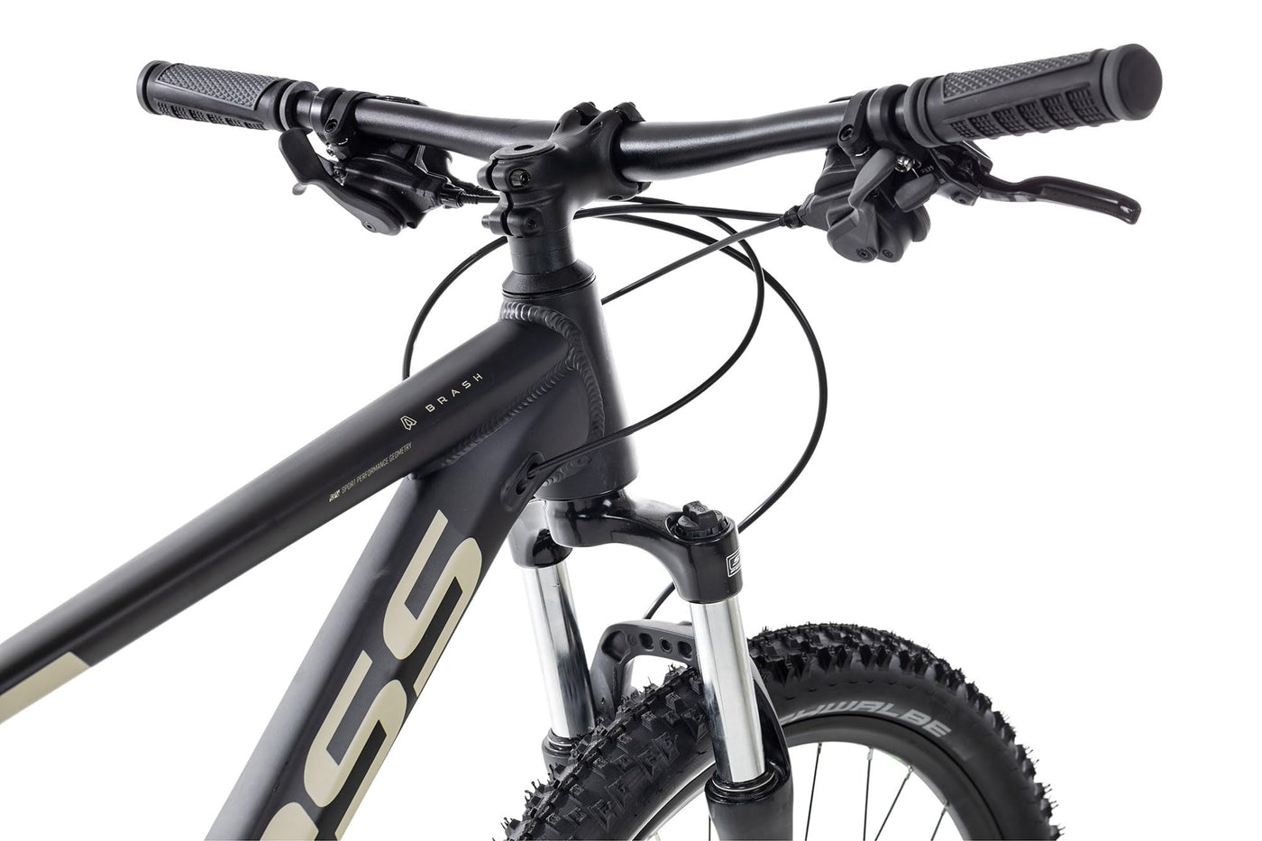Axess Brash Mountainbike | MTB-Hardtail | 16-Gang Schaltung | Hydraulische Scheibenbremsen, Farbe:matt Black, Rahmengröße:14 Zoll, Laufradgröße:27.5 Zoll