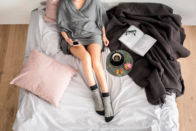 HOP DESIGN Bettwäsche 135x200 Hellgrau - Baumwoll Bettwäsche 135x200 mit 1 Kissen Bezug 80x80 - Allergiker Bettwäsche-Sets - Duvet Cover