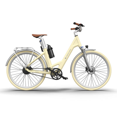 ADO E-Bike Air 28 Elektrofahrrad,Electric Bikes Pedelec Riemenantrieb,e Bike 28 Zoll,Momenten-Sensor,Heckmotor,345,00 Wh Akku,ebike Damen/Herren,Wasserkocher-Akku,Maximale Reichweite 160 KM (Yellow)