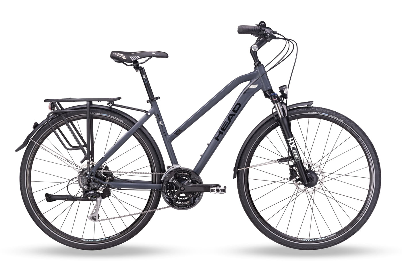 HEAD Damen Revelo 2.0 Joy Trekkingbike, Matt Grey, 54