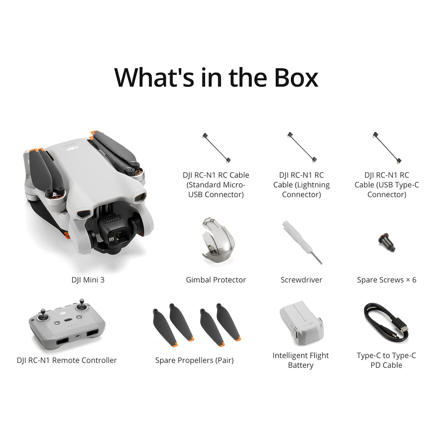 DJI Mini 3 – Leichte und faltbare Mini-Kameradrohne mit 4K HDR-Video, 38 min Flugzeit, echten vertikalen Aufnahmen und intelligenten Funktionen